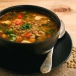 receta de sopa de lentejas