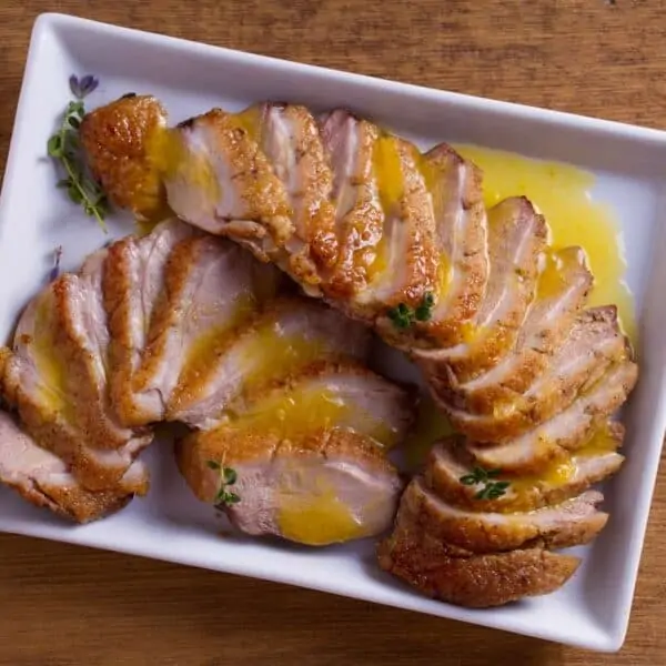 Pechuga de Pavo Glaseada con Naranja