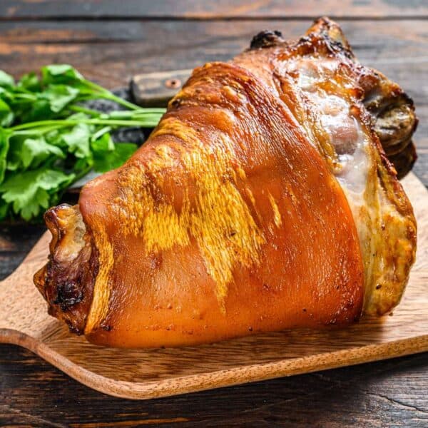 pierna de cerdo asada