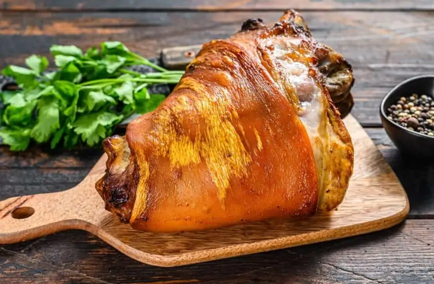 pierna de cerdo asada