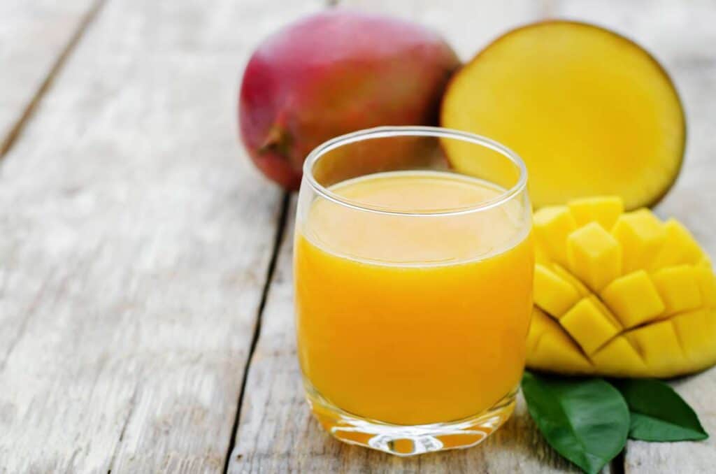 receta de agua de mango